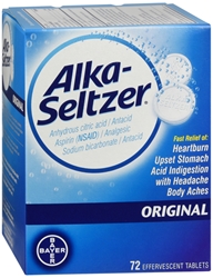 Alka-Seltzer Effervescent Tablets, Original 72 each 