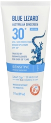 Blue Lizard Sunscreen Sensitive, SPF 30+ For Skin Gel, 3 oz 