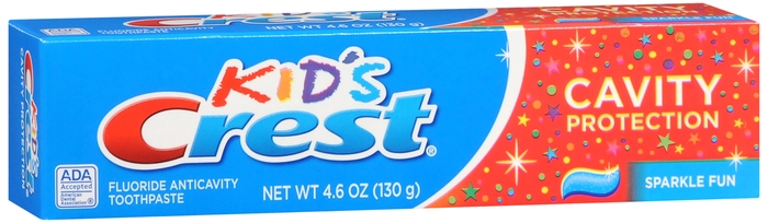 Crest Toothpaste Kids Cavity Protection, Sparkle Fun Flavor 4.60 oz 
