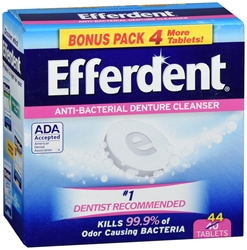 Efferdent Original Anti-Bacterial Denture Cleanser Tablets - 44 Each 