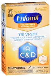 Enfamil Tri-Vi-Sol Liquid Vitamins A, C & D Supplement for Infant, 50 mL dropper bottle 