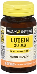 Mason Vitamins Lutein 20 mg Softgels, 30 Count 