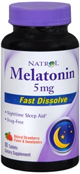 Natrol Melatonin Fast Dissolve Tablets, 5mg, 90 Count 