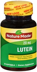 Nature Made Lutein 20 mg Softgels, 30 ct 