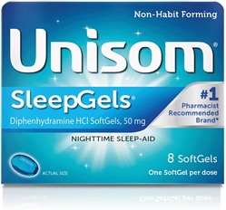 Unisom SleepGels Diphenhydramine HCl 50 mg 8 Caps 