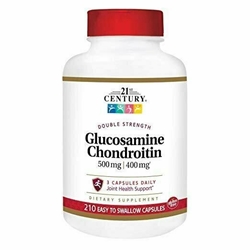 21st Century Glucosamine Chondroitin 500/400mg - Double Strength Caps 210 Count 