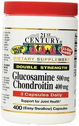 21st Century Glucosamine Chondroitin 500/400mg - Double Strength, cp 400 Count 
