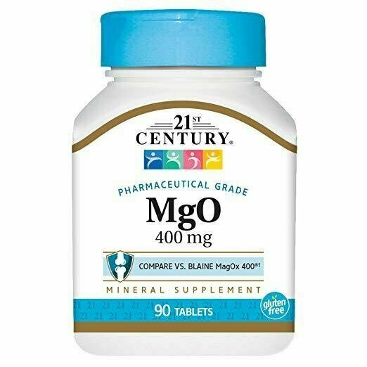 21st Century MgO 400mg Tablets, 90 Count 