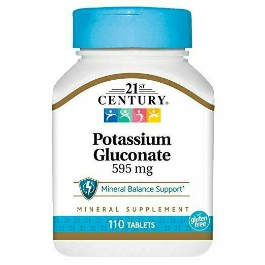 21st Century Potassium 595 mg Tablets, 110-Count 