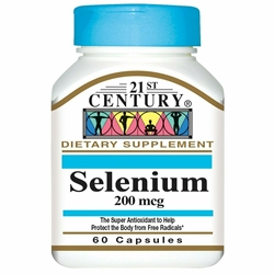 21st Century Selenium 200 mcg Capsules - 60 count 