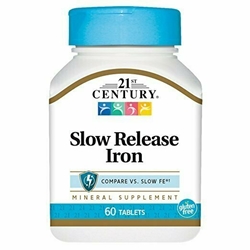 21st Century Slow Release Iron Tablets, 60 Count 