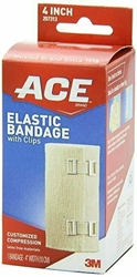 ACE Elastic Bandage with Clips, 4 Inches, 1-Count 