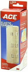 ACE Elastic Bandage with Clips, 6 Inches 
