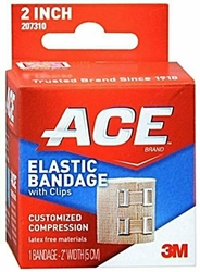 ACE Elastic Bandage With Clips Customized Compression 2 Inches 1 Each 