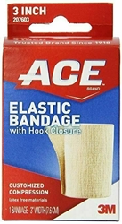 ACE Elastic Bandage with Hook Closure, 3 Inch 