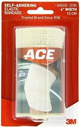 ACE Self-Adhering Elastic Bandage, 4 Inches 
