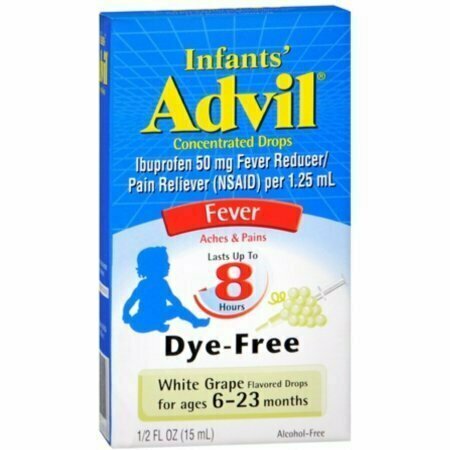 Advil Infants Concentrated Drops White Grape Flavored Dye-Free 0.50 oz 