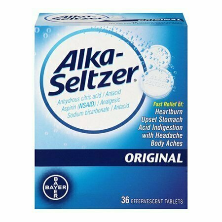 Alka Seltzer Heartburn Relief And Antacid Reducer Tablets, Original, 36 Each 