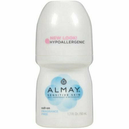 Almay Anti-Perspirant & Deodorant, Sensitive Skin, Roll-On, Fragrance Free 1.7 oz 
