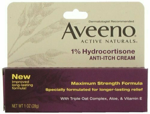 Aveeno, Anti-Itch Cream, 1% Hydrocortisone Tube, 1 oz 