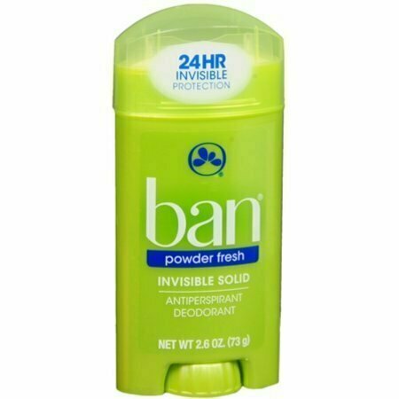 Ban Anti-Perspirant Deodorant Invisible Solid Powder Fresh 2.60 oz 