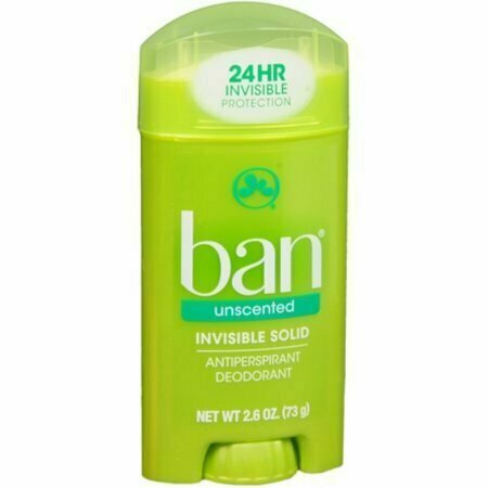 Ban Anti-Perspirant Deodorant Invisible Solid Unscented 2.60 oz 