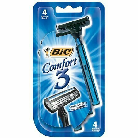 Bic Comfort 3 Sensitive Disposable Shaver 4 each 