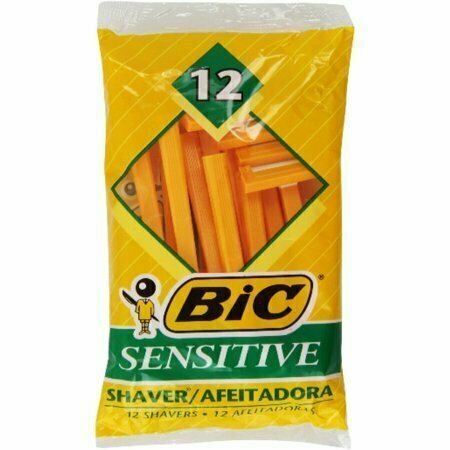 Bic Single Blade Shavers, Sensitive 12 each 