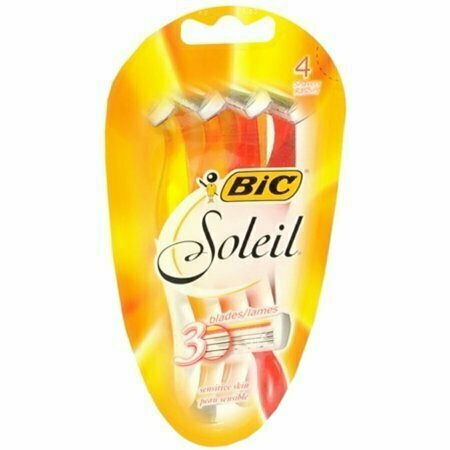 Bic Soleil Triple Blade Shavers For Women Sensitive Skin 4 Each 