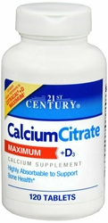 CALCIUM CITRATE+D CAPLET 120CT 