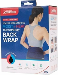 Carex Bed Buddy Back Wrap, Hot & Cold Therapy Targeted Natural Relief for Lower Back Neck Shoulders Arms Legs Knees, Reusable and Filled with 100% Natural Grains 