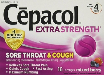 Cepacol Extra Strength Sore Throat Relief Lozenges - Cherry - 16 Ct. 