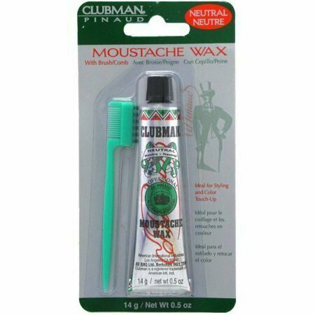 Clubman Moustache Wax Neutral 0.50 oz 