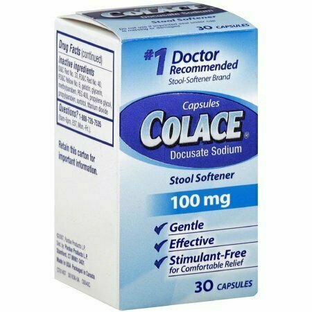 Colace Stool Softner 100 mg Capsules 30 each 