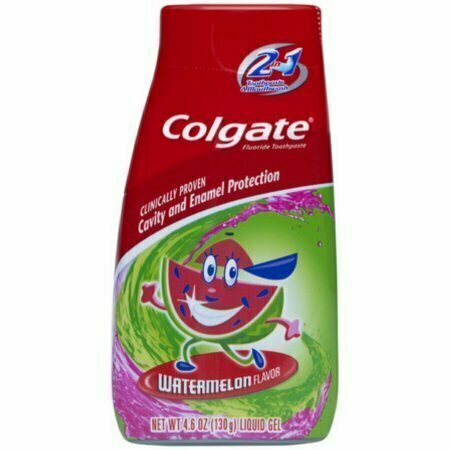 Colgate Kids 2-in-1 Toothpaste and Mouthwash Watermelon 4.60 oz 