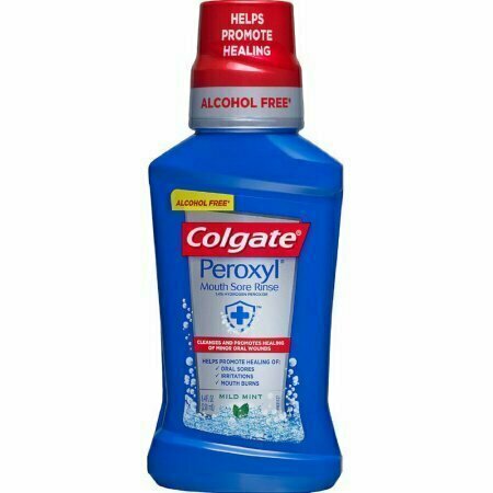 Colgate Peroxyl Antiseptic Oral Cleanser Mild Mint 8.4 oz 