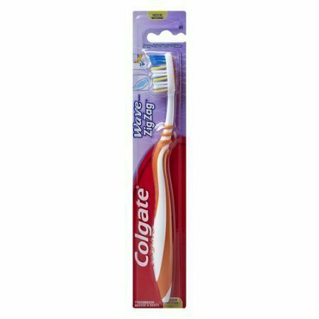 Colgate Wave Zig Zag Deep Clean Full Head Medium Toothbrush, 1 Each 