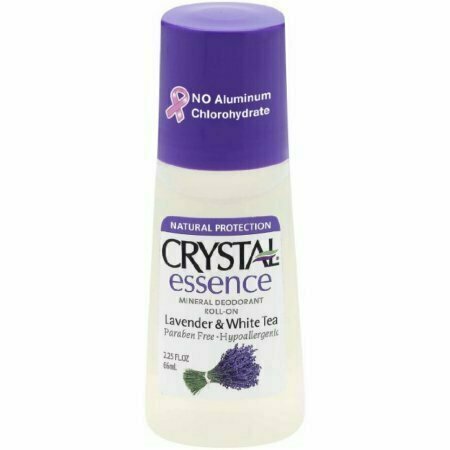 Crystal Essence Mineral Deodorant Roll-On, Lavendar & White Tea 2.25 oz 