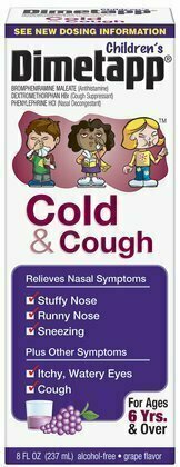 Dimetapp Childrens Cold & Cough Liquid-Grape-8 oz 