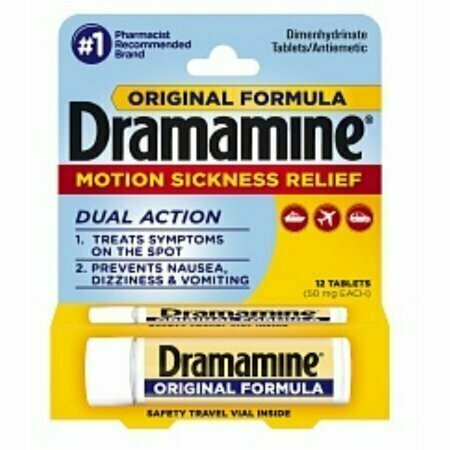 Dramamine Motion Sickness Relief, Original Formula, Tablets 12 each 