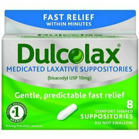 Dulcolax Laxative Suppositories 8 each 