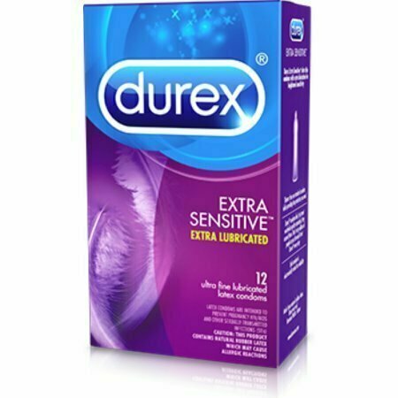Durex Extra Sensitive Condoms Lubricated Latex 12 each 