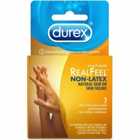 Durex Real Feel Avanti Bare Polyisoprene Non-Latex Condoms, 3 ct 