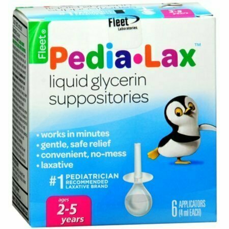 Fleet Pedia-Lax Liquid Glycerin Suppositories 6 Each 