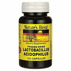 Freeze Dried Lactobacillus Acidophilus 100 Caps 