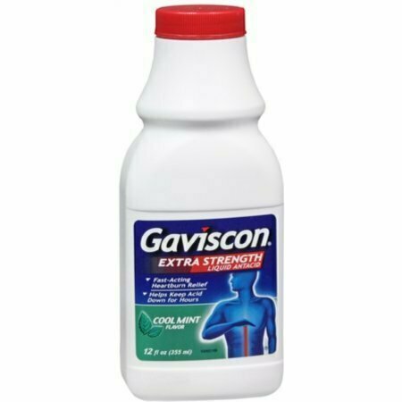 Gaviscon Liquid Extra Strength Cool Mint Flavor 12 oz 