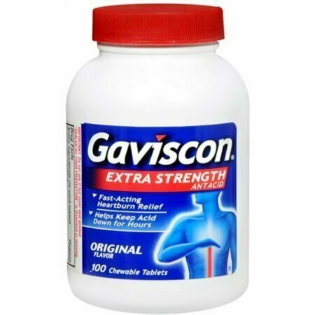 Gaviscon Tablets Extra Strength Original Flavor 100 Tablets 