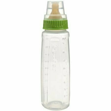 Gerber First Essentials Clearview Bottle in Assorted Colors with Latex Nipple, Colors May Vary 1 ea 