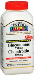 GLUCOSAMINE CHONDROITIN 250/200MG CAP 120CT 