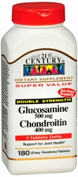 GLUCOSAMINE CHONDROITIN 500/400MG TAB 180CT 